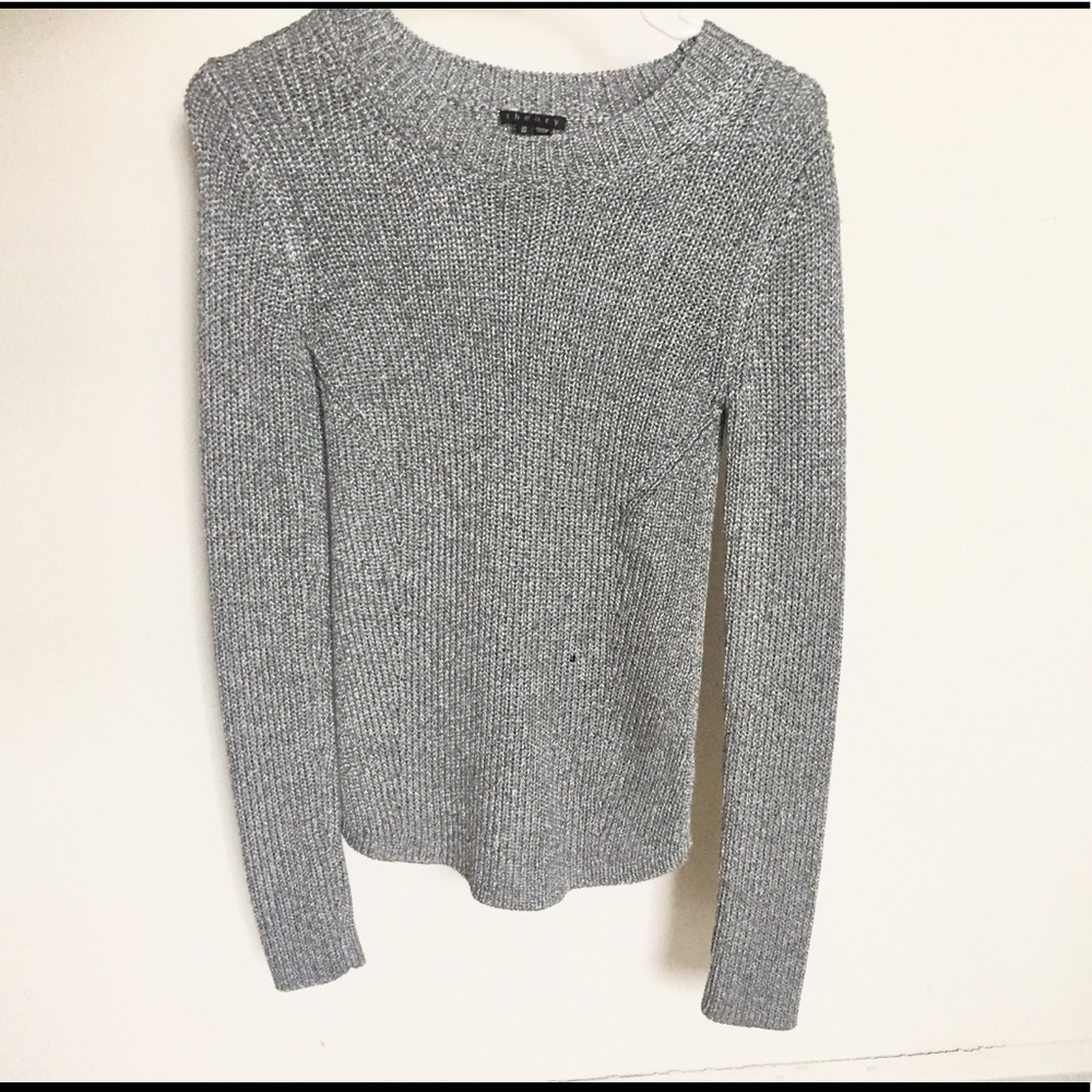 Theory - Silver Knit Sweater